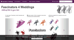 Desktop Screenshot of fascinators4weddings.co.uk